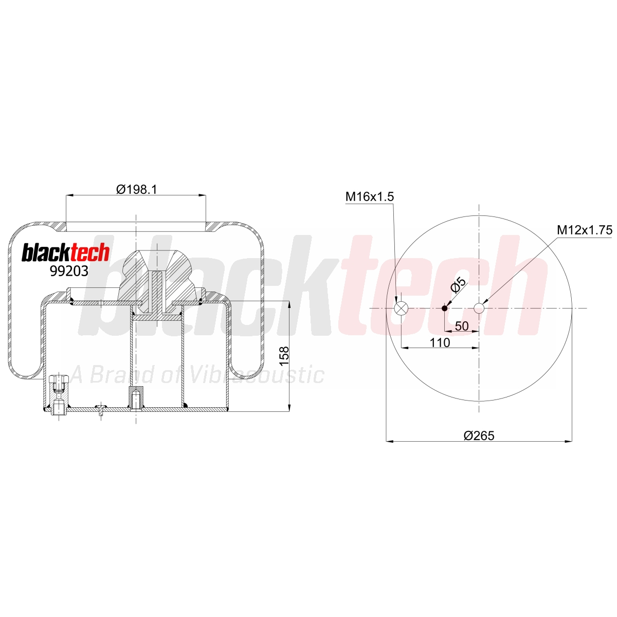 Körük Komple Metal Pistonlu Otokar | OEM 16M0003652