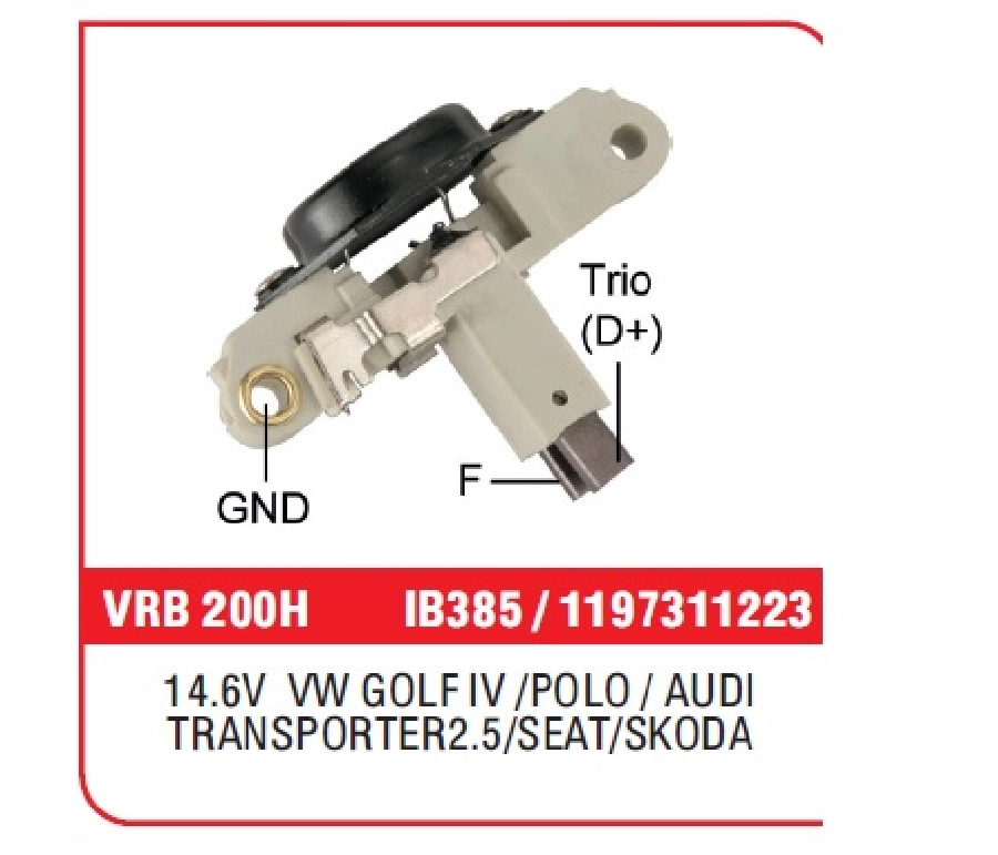 Konjektör Bosch Tipi 14.6V - VW Golfııı-4, Polo, TRANSPORTER2.5, Audi, Seat, Skoda İkazsiz | OEM VRB200H