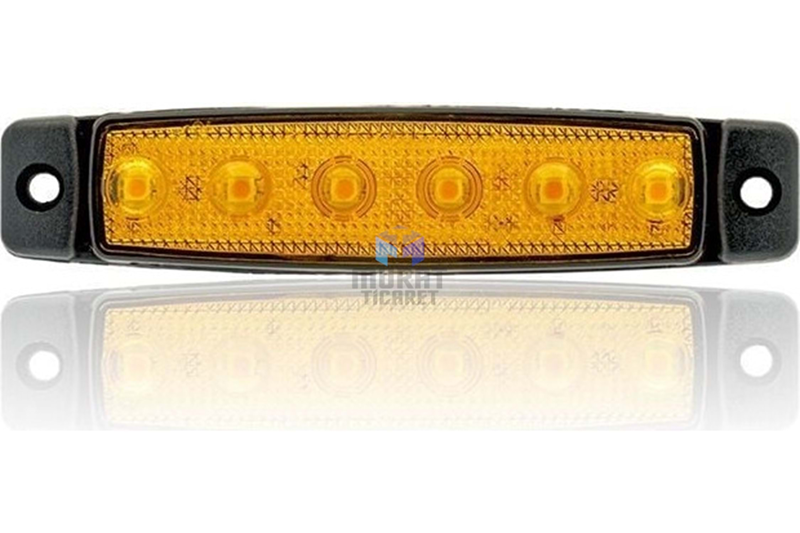 Sanel 12V 6 Ledli Basamak Aydınlatma Sarı