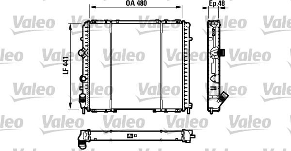 Motor Radyator Kangoo 1,9D Klimali | VALEO 732072 | OEM 7700301171