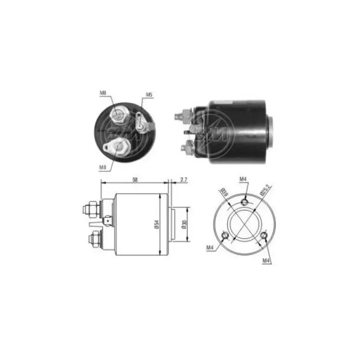 Mars Otomatigi 12V Partner Berlingo Xsara P205 305 306 405 605 806 Volvo | ZM 0599 | OEM 583652 583658 9405836498