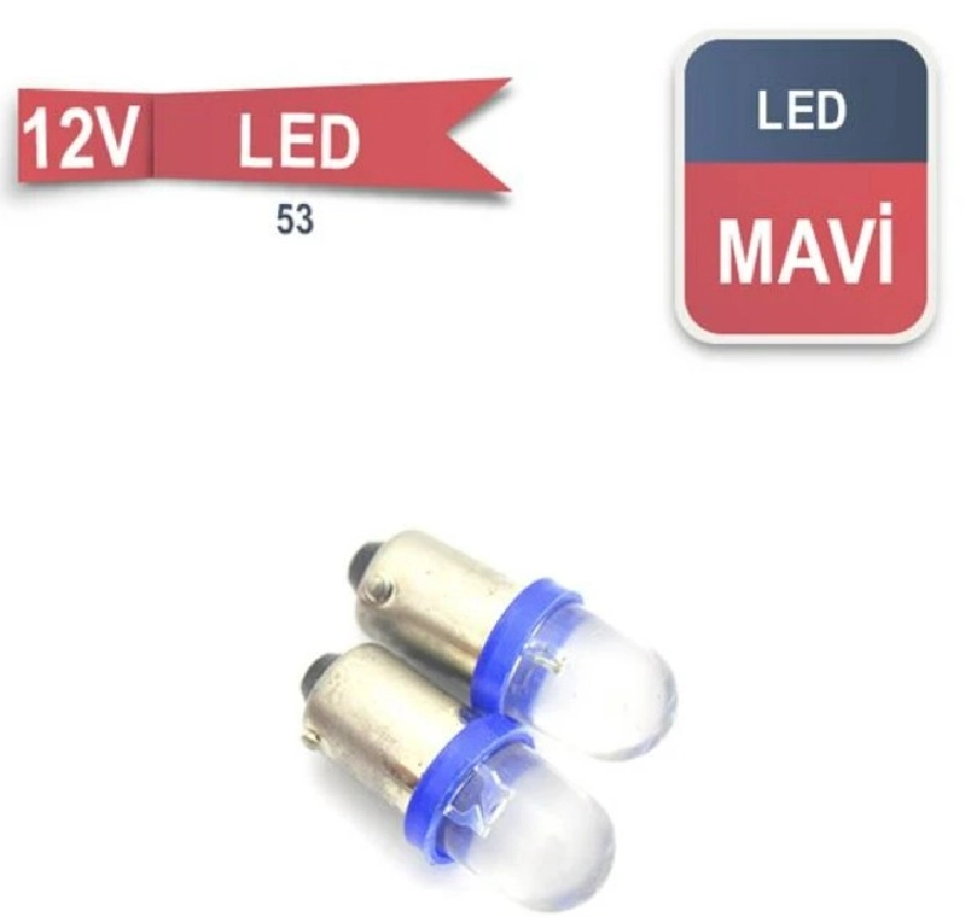 Ampul 12V LED 53 Park Mavi | OEM BR0404209