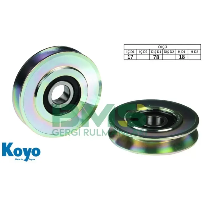 Alternator Gergi Rulmani (17X78X18 Demir Demir) Nissan D D21 Pick Up | BMS 047 | OEM 11927-AD201
