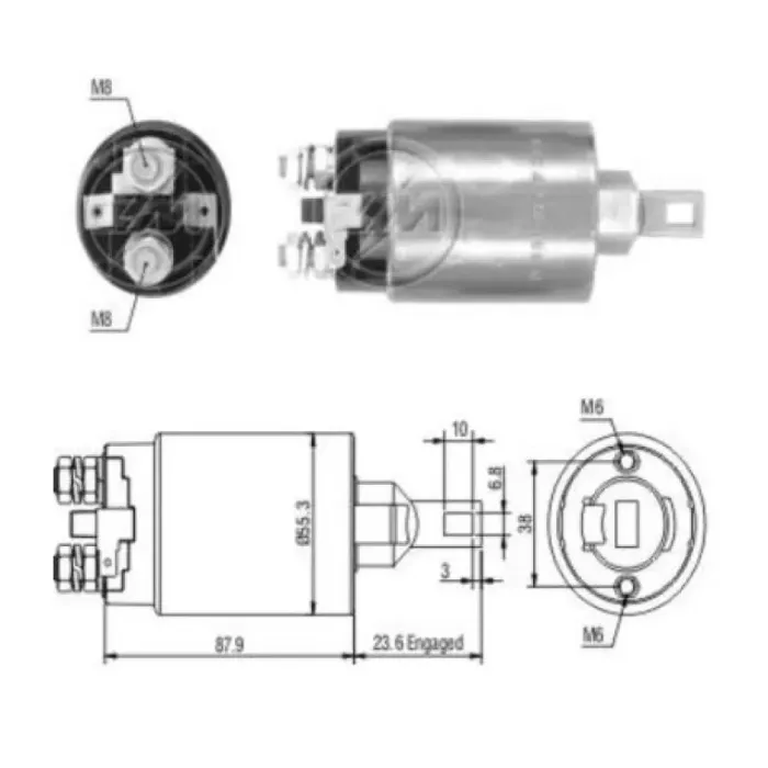 Mars Otomatigi 24V Mitsubishi Canter FE515 FE635 FE659 (Dwa 30100 Zm Otomatigi) | ZM 0896 | OEM ME700119 M371X10171 M372X10371 M372X10372PS