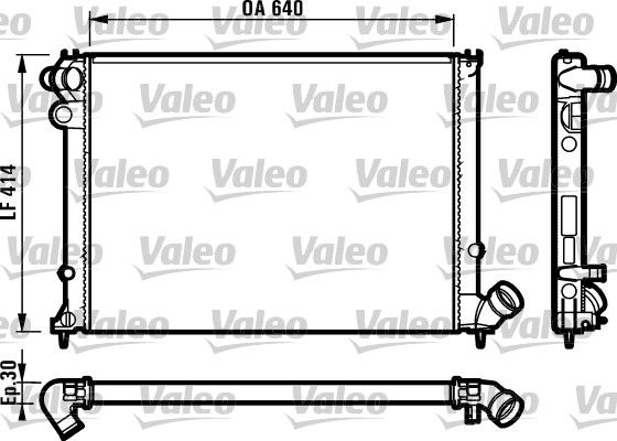 Motor Radyatoru P406 Em XU10J4R (2,0 16V) P406 YM XU7JP4 (1,8 16V) Otomatik (Klimasiz) | VALEO 731383 | OEM 1301FN