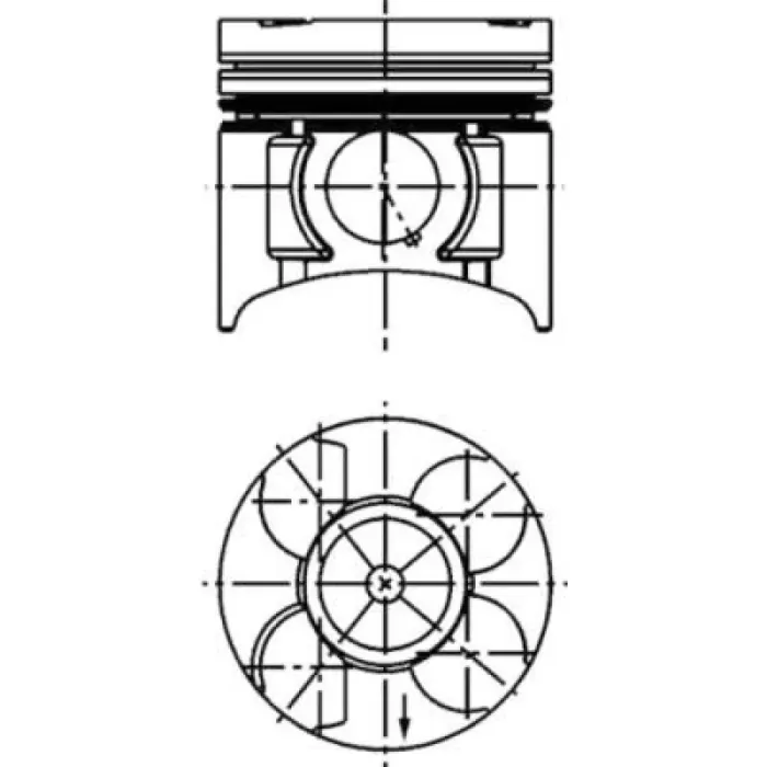 Piston Segman Y17DT Corsa C Astra G Combo C (79,00MM) Std 1.7DTI | KOLBEN 40391600 | OEM 40391600