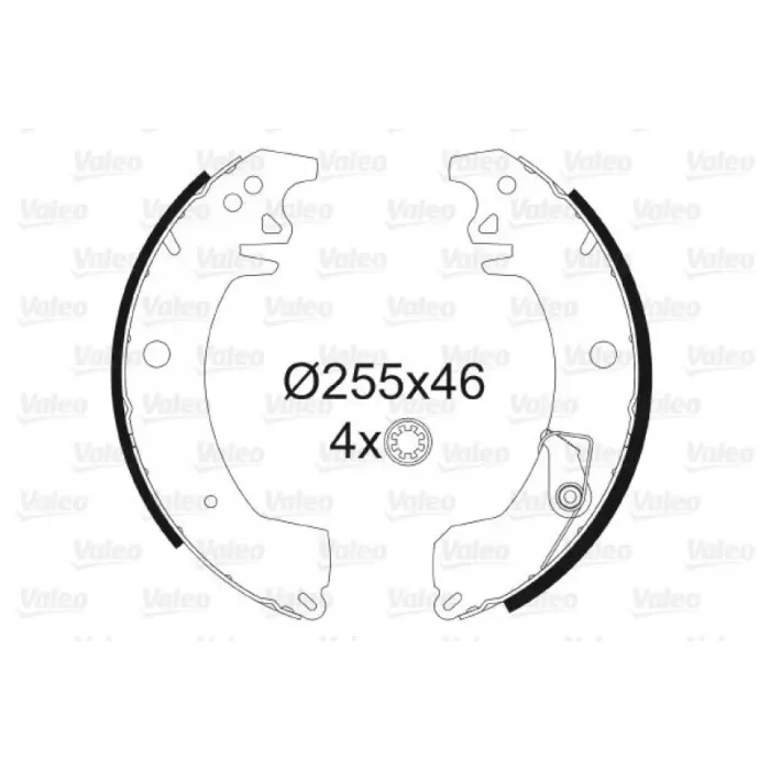 Arka Fren Pabuclu Balata Trafic 1,4 1,6 Em | VALEO 562045 | OEM 4401408 4401408 7701202205 7701202324 7701202205 7701202324