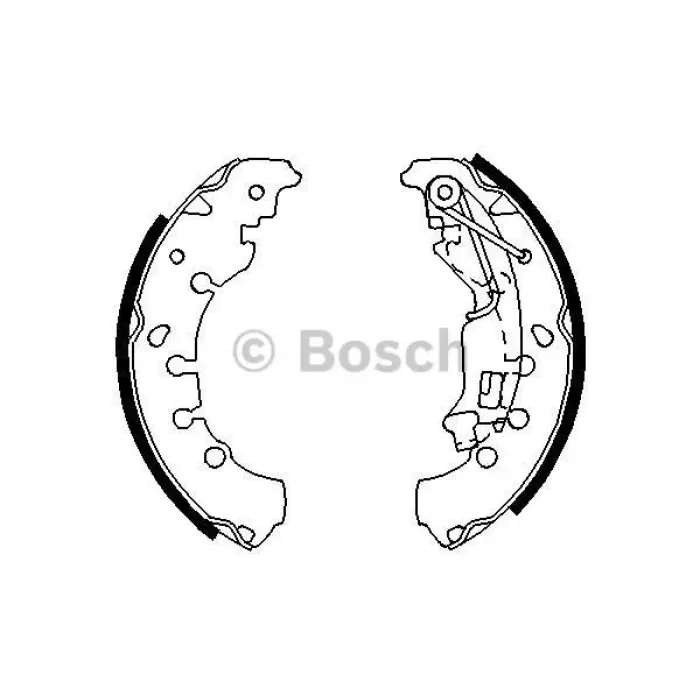 Arka Fren Balatasi Pabuc Nemo Bipper 1.4HDI 2010>FIORINO 1.4 09 / 08>PUNTO Idea Corsa 1.2 / 1.4 / 1.9JTD | BOSCH 0986487702 | OEM 4241P3 4241P3 77363855 77363855
