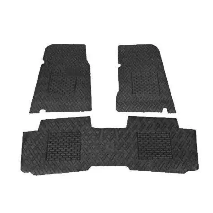 Paspas Dekoratif Bezsiz Kaucuk Tip (2 On+1 Arka)Rulo Siyah M131 Dks | LEOPAR RBR211