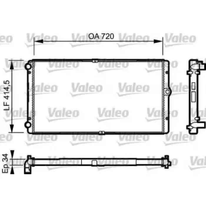 Motor Radyatoru Transporter T4 2,5TDI 95>03 | VALEO 732177 | OEM 7D0121253A