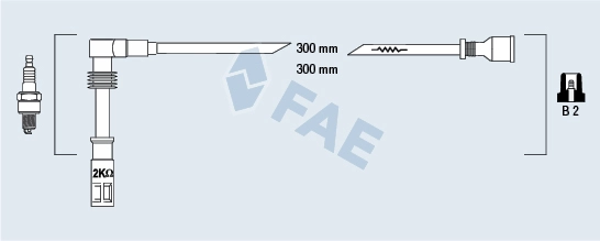 Buji Kablosu Passat A4 A6 1,8 95>01 Passat 97>00 Adr Afy Apt Arg | FAE 85682 | OEM 058905409A