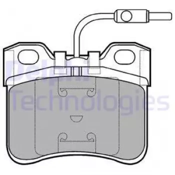 On Fren Balatasi P106 Saxo TU9 (1,0 8V) / TU1M (1,1 8V) 09 / 91> (3 Bijonlu Disk Icin) | DELPHI LP652 | OEM 425164-425321