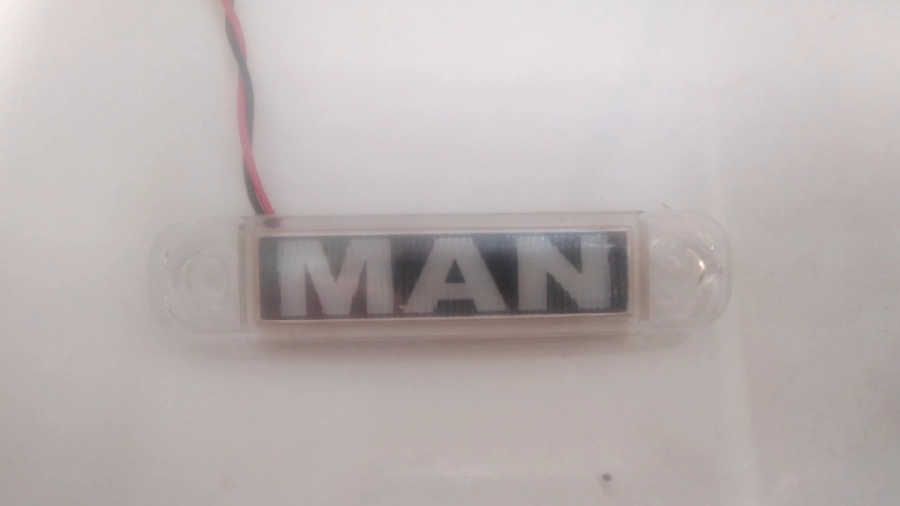 Sıde Marker Parmak Lamba MAN Yazılı Beyaz | OEM TM-006B