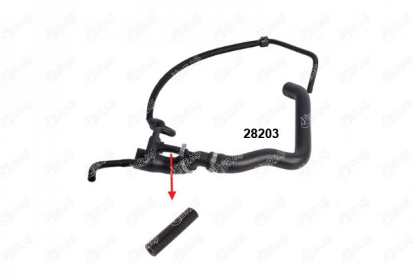 Radyator Ust Hortumu(Ok Ile Gosterilen) LT35 Volt 2.5TDI | IBRAS 28165 | OEM 2D0122101A