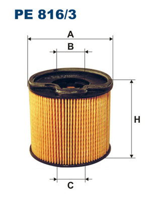 Mazot Filtre Elemani P206 307 406 C5 P607 Jumpy Expert Jumpy P806 Xsara II Xsara Picasso Evasion DW1 | FILTRON PE816/3 | OEM VALEO 587901 1906C5 587901 1906C5
