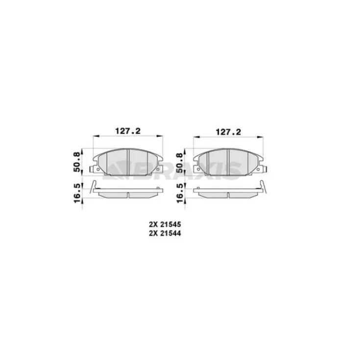 On Fren Disk Balata Isuzu TFR24 TFR54 Tfs Frontera A 2.4I / 2.3TD | BRAXIS AB0296 | OEM 8971143000 8971143000 8971143001 8971143001