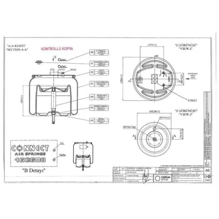 Komple Metal Pistonlu Scania Pgrt Serisi Ym | CONNECT 163608-K01 | OEM 6700NP02-01/1944314