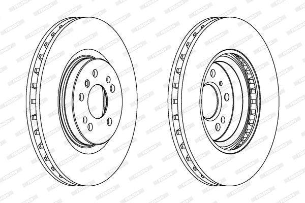 Fren Diski On 4-Matic W166 15>19 C292 15>19 W251 06>12 | FERODO DDF1533C-1 | OEM A1664211300