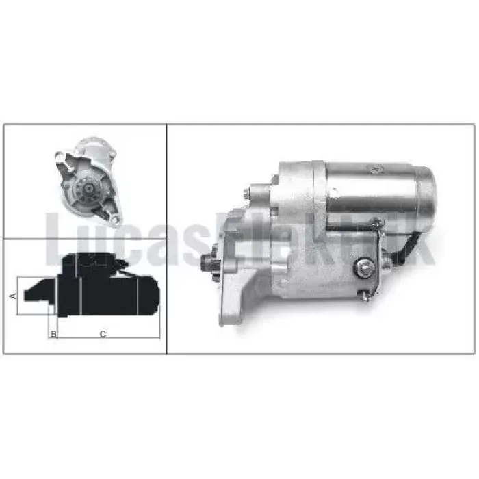 Mars Motoru 12V 2,0KW 11 Dis Toyota 4 Runner 2, Hi Ace 2, Hi Lux 2,Landcruiser 2 VW Taro Pickup | LUCAS LES0077 | OEM STR-5003 STR-7020