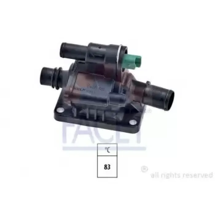 Termostat Komple Musurlu Fiesta 1.4TDCI 02> 107 207 307 206 1007 Nemo Bipper C1 C2 C3 C3 2 C3 Pluriel C4 Xsara 2 DV4 | FACET 7.8486 | OEM 2S6Q 8A586 AD 1336.V6