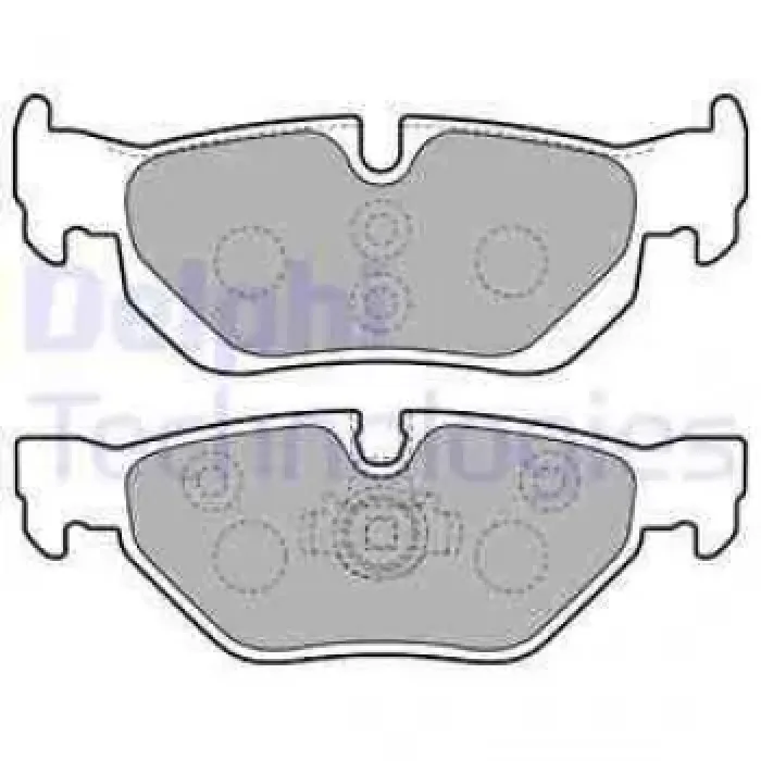 Fren Balatasi Arka (Kulakli) BMW E87 E90 X1 E84 | DELPHI LP1915 | OEM 34216774692 34121288891