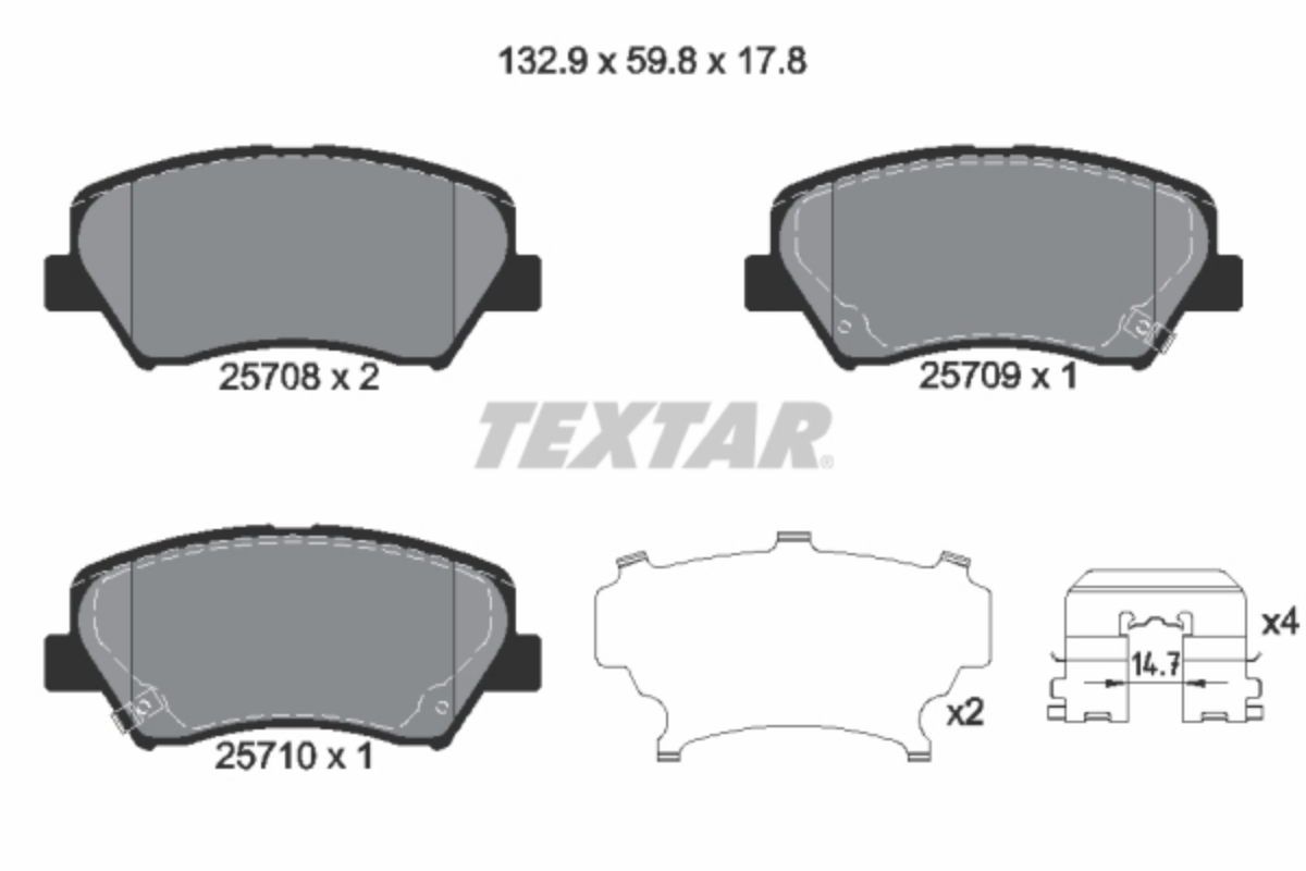 Fren Balatası Arka Hyundai i10, i30 | OEM 581012VA00