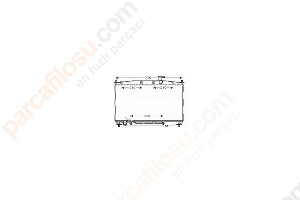 Motor Su Radyatoru Hyundai Accent Era 1.5 Dizel 2006>2012 Manuel Vites (370X528X26)(HCC Marka Yetkili Servis Malzemesi) | MANDO HC253101E301 | OEM 25310-1E301