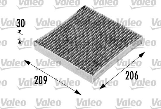 Polen Filtresi Karbonlu Laguna II 1,6 / 1,8 / 2,0 16V 1,9DCI 01> Velsatis 02> | VALEO 698715 | OEM 7701048748