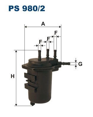 Yakit Filtresi Renault Clio II 01>06 Symbol 01>09 Nissan Note 06> Micra III 03>10 1.5 dcı(DELIKSIZ) | FILTRON PS980/2 | OEM 16400BN700