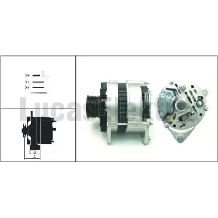 Alternator A127 24V 55A Pro | LUCAS 619 203 75