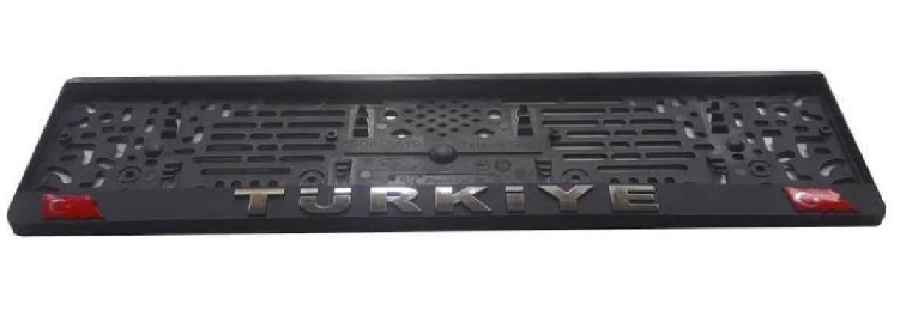 Plaka Altlığı ** Bayraklı Türkiye Yazılı ** Takmatik Dikdörtgen | OEM 06690