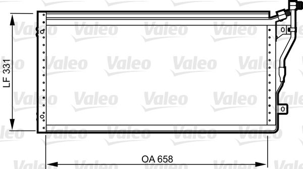 Kondenser Fiat Croma | VALEO 814292 | OEM 82471989