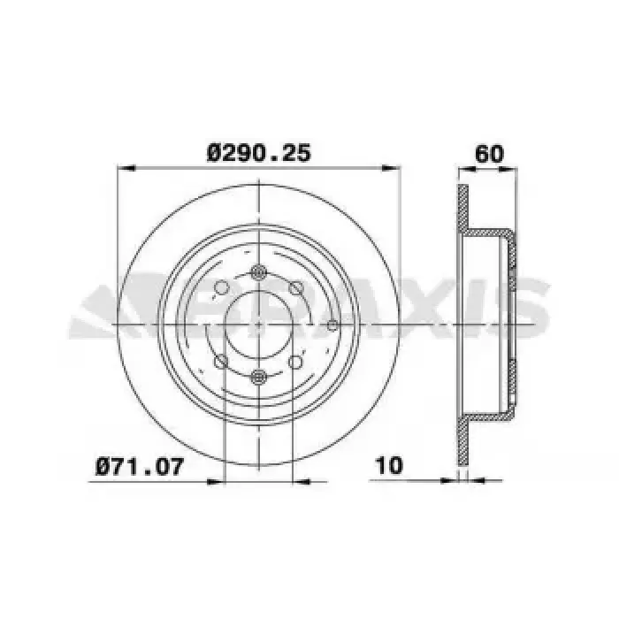 Arka Fren Disk Aynasi P406 1.6 1.8 16V 1.9 1.9TD 2.0 16V 2.0T 2.1TD 95> Coupe 2.0 Coupe 3.0 V6 97 | BRAXIS AE0165 | OEM 4246.T6 4246.T6 4246.T7 4246.T7