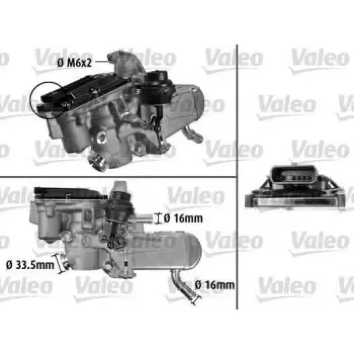 EGR Valfi Megane III Scenic III 1,9DCI | VALEO 700433 | OEM 147106293R 147106293R 8200762517 8201027384 8200762517 8201027384