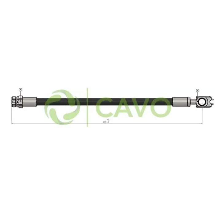 Arka Fren Hortumu Sol Jetta III IV Leon 05> Superb 08> Golf VI 08> Octavia 09> A1 11> Touran 09> Yeti 09 | CAVO C900 618A | OEM 1K0611776 1K0611776 1K0611775D 1K0611775D