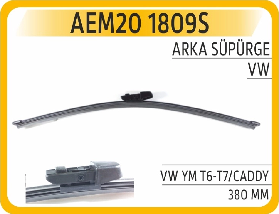 Silgi Paleti Arka 380 2000 VW Yeni Model T6-T7, Caddy | OEM AEM201809S