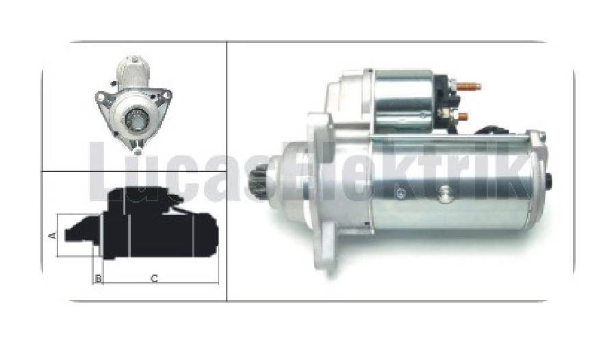Marş Motoru 12V 11D 2.0 kW Valeo Tipi VW Transporter 2.4, 2.5 M Ters Dönüş Wut 1107.02 W STR17750 | OEM WUT.1107.0263