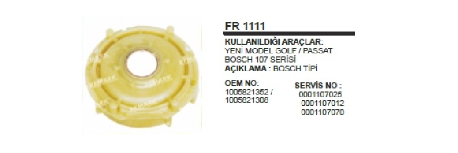 Redıktor Fıberı Yeni Model Golf Passat | OEM FR1111