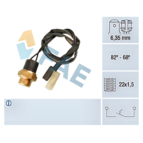 Fan Musuru (82 / 68°) Kablolu Yazlik M131 Dks | FAE 37502 | OEM 21083808800 21083808800 4086708 60564432 4086708 60564432