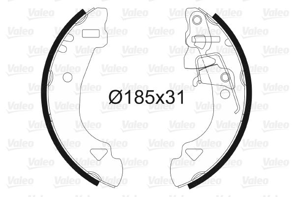 Arka Fren Balatasi Pabuc Uno 70 Panda | VALEO 562583 | OEM 77362291 77362291 9945371 9945371