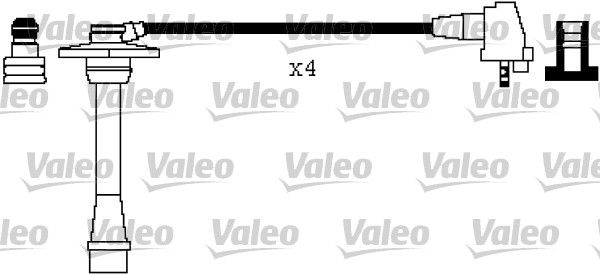 Buji Kablosu Toyota Corolla 1.3 / 1.4 95-> | VALEO 346558 | OEM 9091921576 9091921576 9091921585 9091921598 9091921585 9091921598