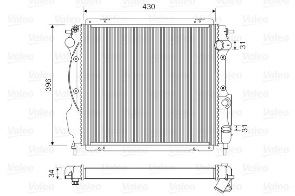 Motor Radyatoru Clio 1,7 / 1,8 | VALEO 730182 | OEM 7700806576