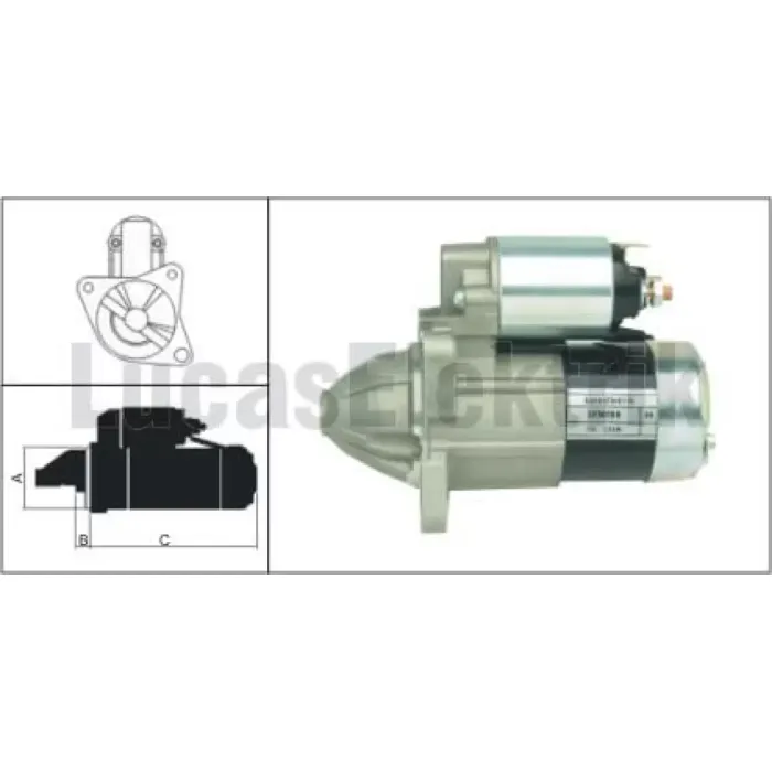 Mars Motoru 12V / 1,0KW / 10DIS Mazda 323 F 6,626 3 | LUCAS LES0169