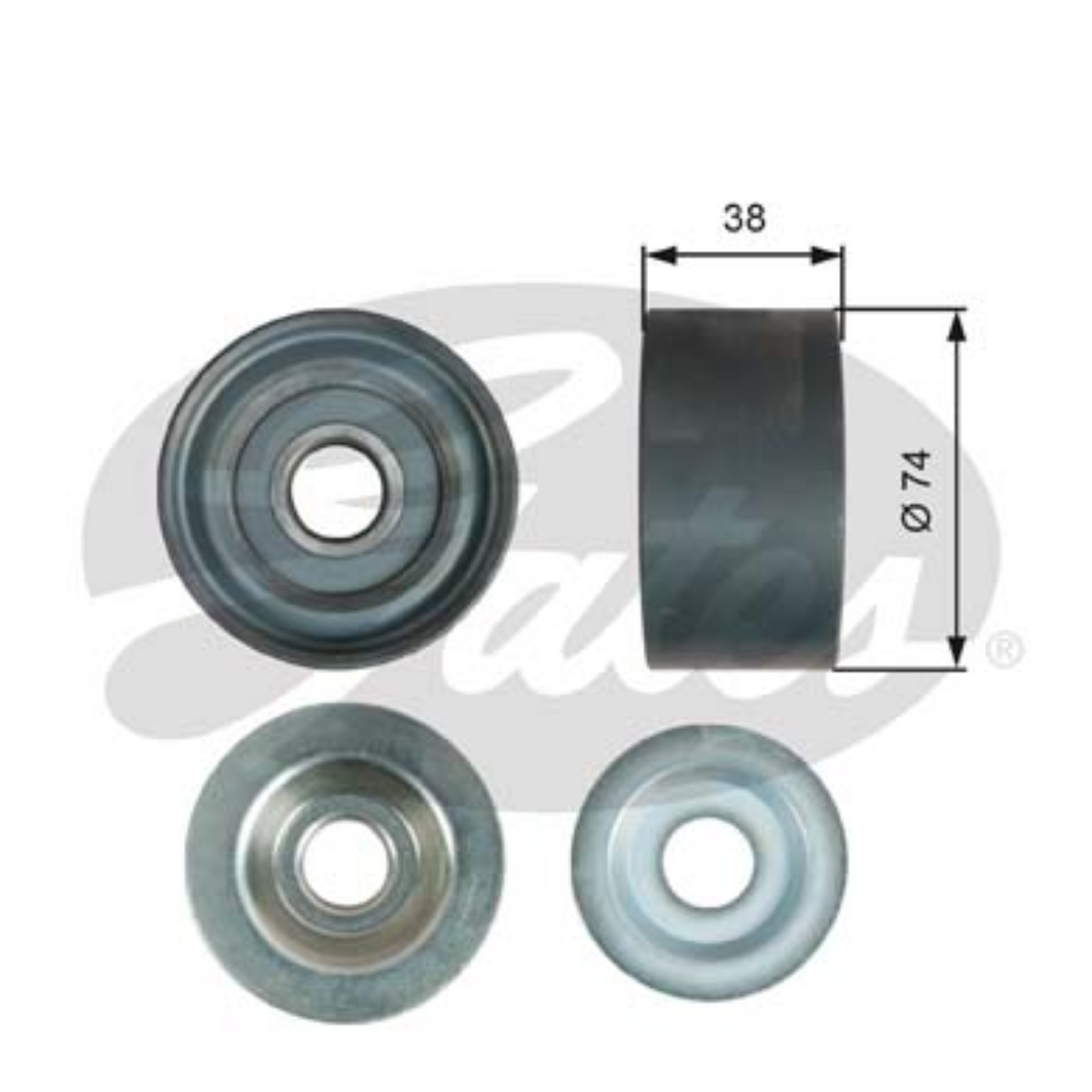 Kayış Kasnağı 457 (20x74x38) | OEM A4572001070
