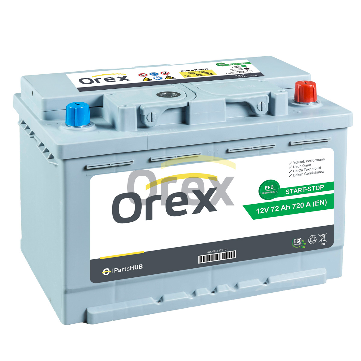 Akü 72 Ah 720A Start Stop Efb L3T (175 X 275 X 190)