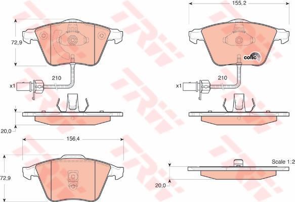 On Fren Balatasi Fisli Fabia 1,4 00>03 A6 1,8T / 1,9TDI / 2,0 / 2,4 / 2,5TDI / 3,0 / 4,2 97>05 | XBRAKE 8351C | OEM 4B0698151AC 4B0698151AC 4B0698151AD 4B0698151 4B0698151AD 4B0698151