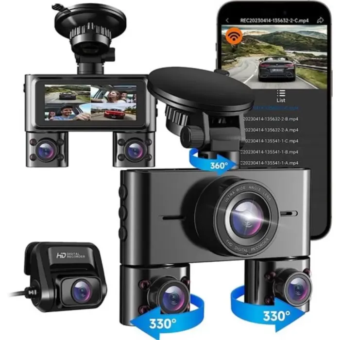 Joyecar Joy 4 Eyes 360° 4 Kanalli Araç Ici Wifi Kamera | JOYECAR 4EYS