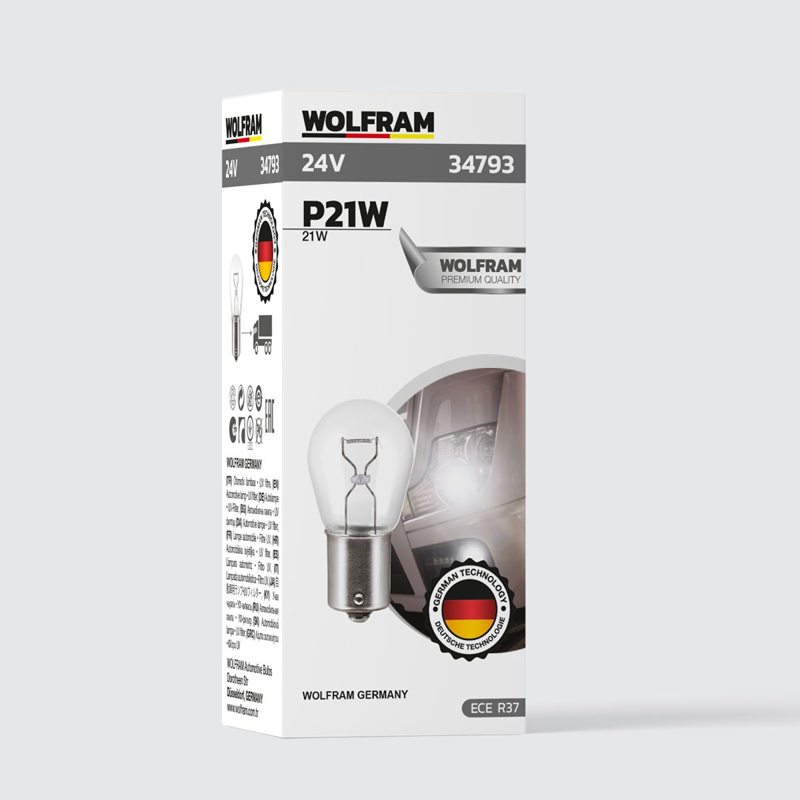 Wolfram 24 Volt 21 Wat 93 Ampül