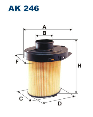 Hava Filtresi P106 P205 P205 P309 Saxo Bx C15 Bx Ax TU9 / TU1 | FILTRON AK246 | OEM 95619441