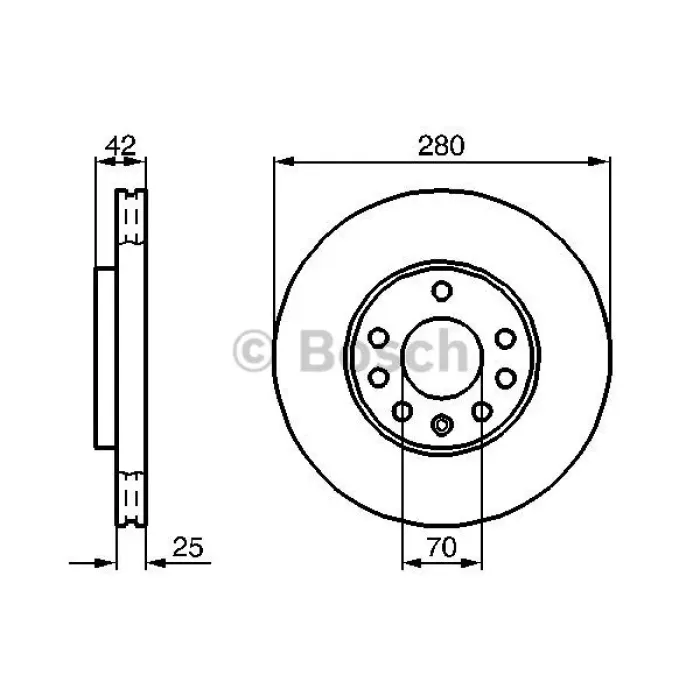On Fren Disk Aynasi 5 Bijon Astra G Astra H Corsa C Meriva A | BOSCH 0986478883 | OEM 569066 569066 9117678 9117678